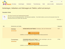 Tablet Screenshot of kartenlegen-0900.de